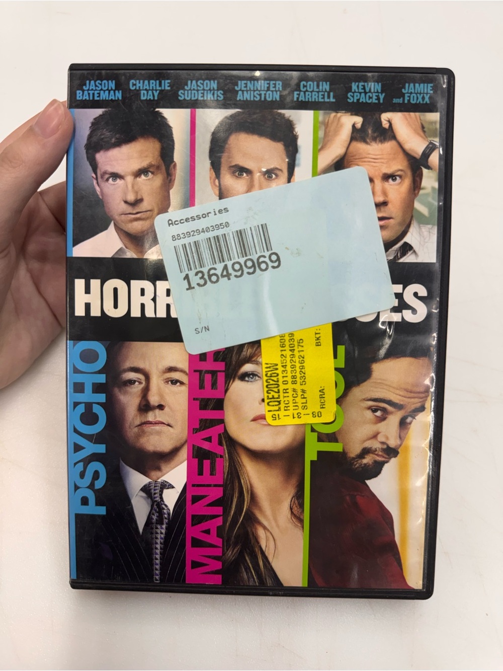 Horrible Bosses DVD - Jason Bateman, Jason Sudeikis, & Charlie Day Tested